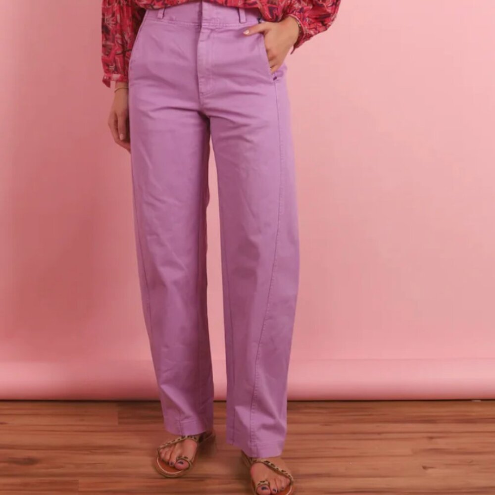 NWT Apiece Apart Meridian Pant, Size 4, Lilac
